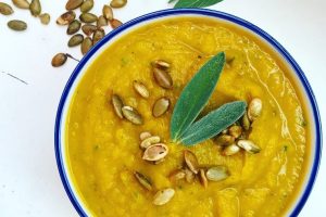 The Easiest Fall-inspired Pumpkin & Sage Soup